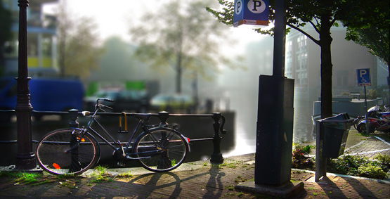 Bike na contraluz, Lucas Pupo, Amsterdã
